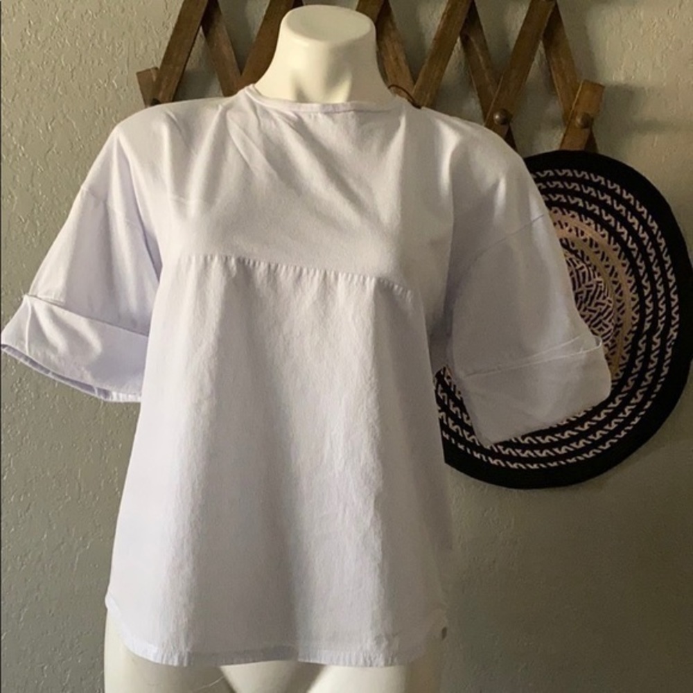 Zara trafaluc striped top Sz M